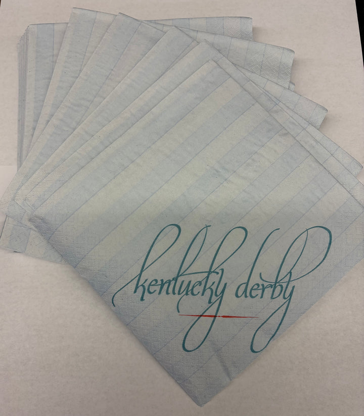 Official Kentucky Derby Artwork Napkins Striped- 20 per pkg