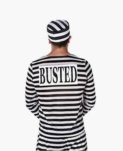 Hard Time Convict Costume - Adult