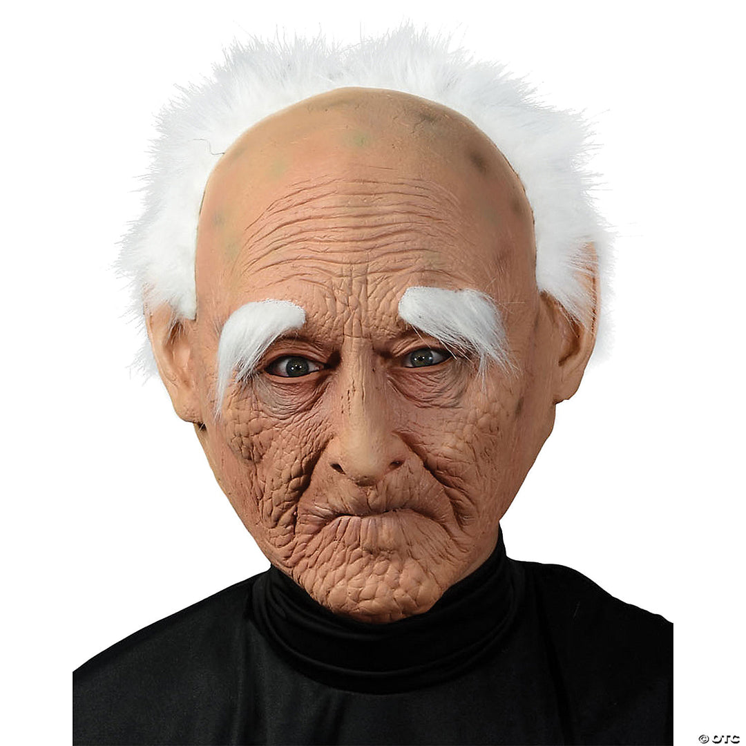 Old Man Mask with Hair
