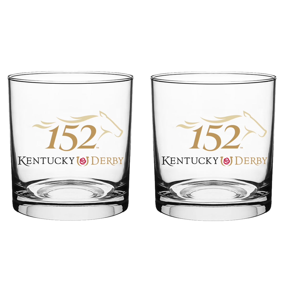 Kentucky Derby Single 152 Rocks Glass
