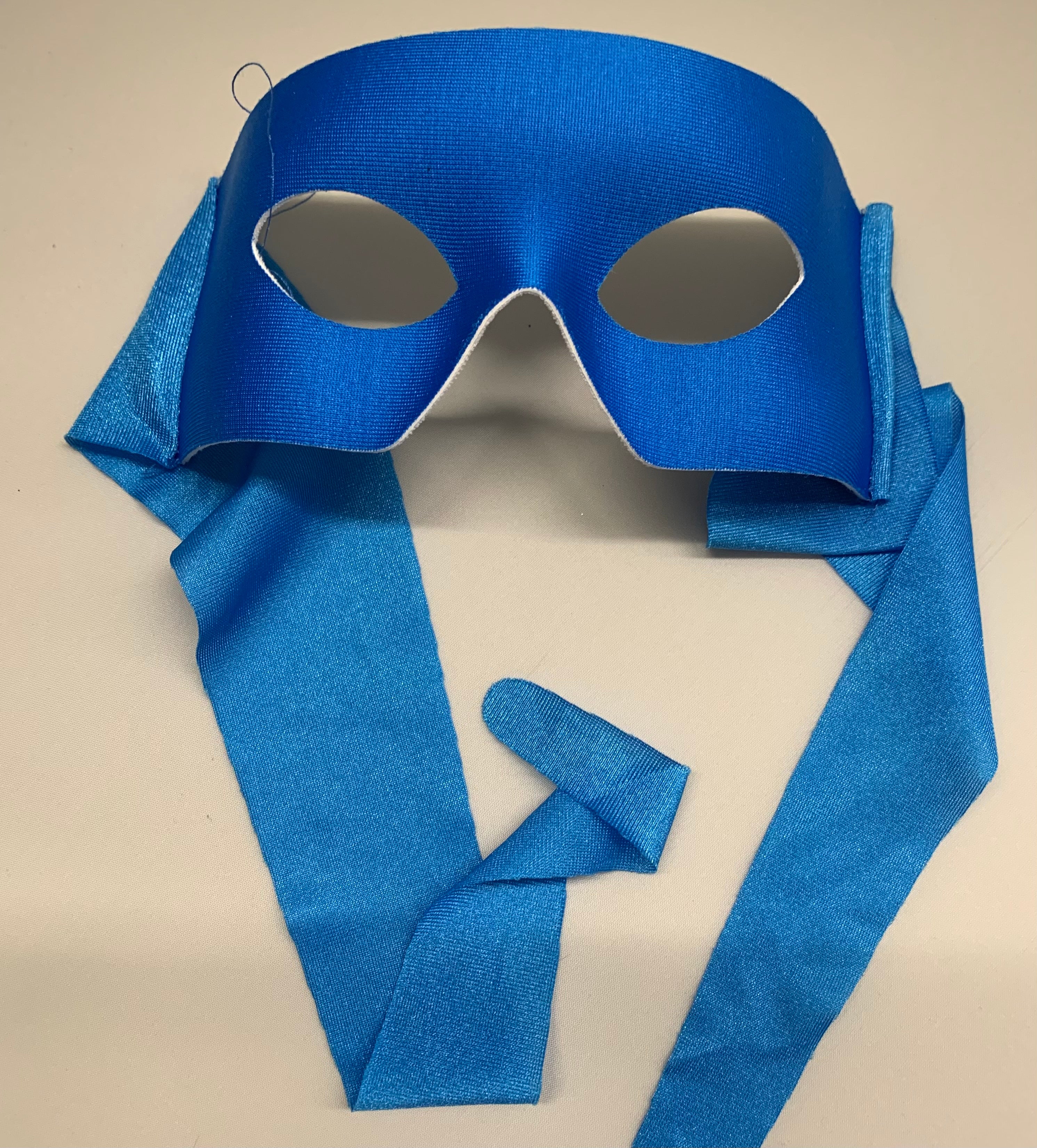 Italian Super Hero Mask with cloth Ties - Blue