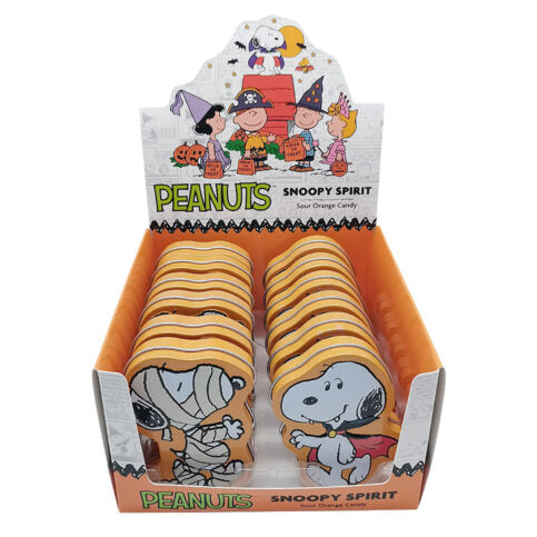 Peanut Snoopy Spirit Halloween Candy Tin