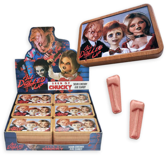 Chucky All Dolled Up Tin Candy