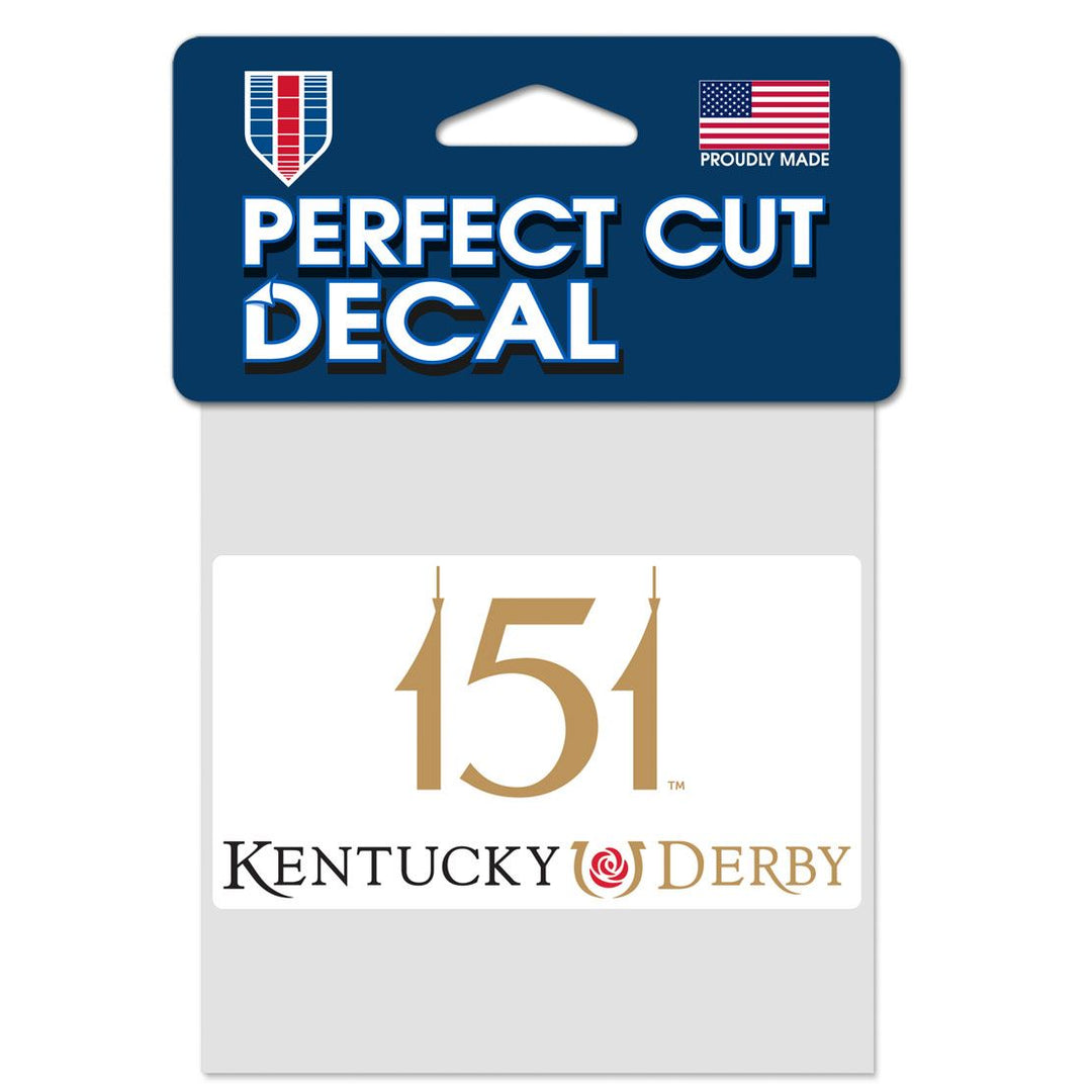 Kentucky Derby 151- 4" x 4" Perfect Cut Decal