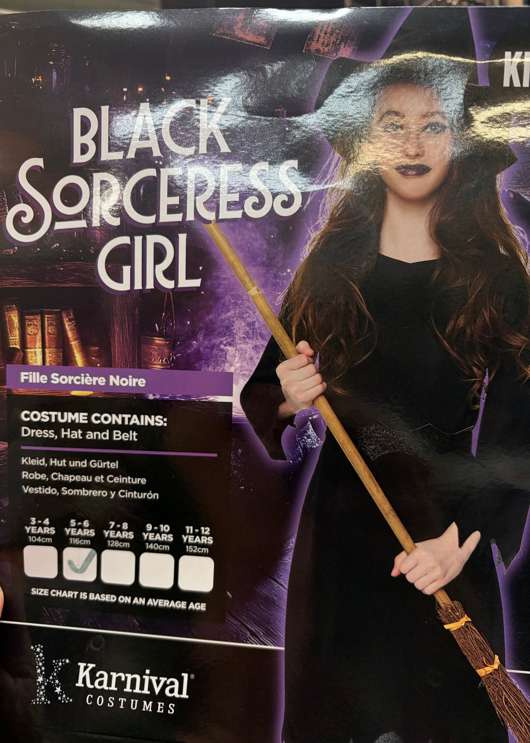 Classic Halloween Night Witch/Sorceress Girl&