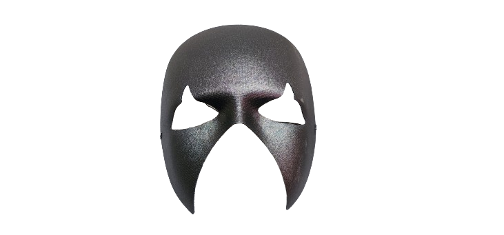 Black Pointed Venetian Half Mask