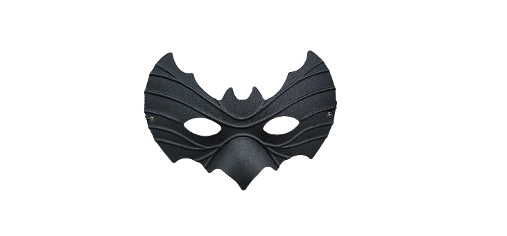 Black Bat Half Mask