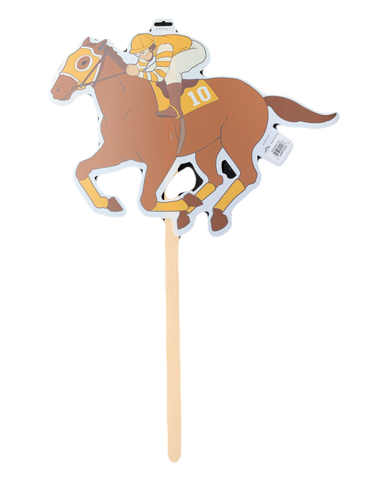 Economy Horse and Jockey Yard Sign (wood stake)