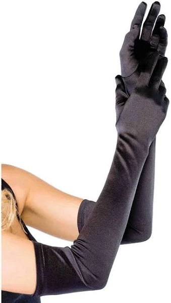 Extra Long Satin Gloves