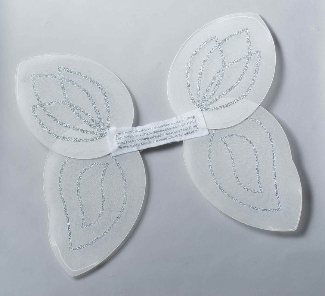 Child Size 20" White Nylon Angel Wings