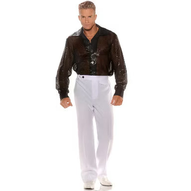 Black Sequin Shirt - Adult