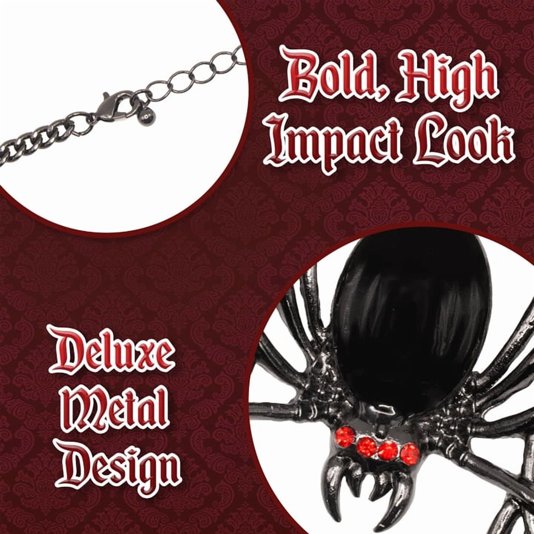 Black Widow Spider Necklace