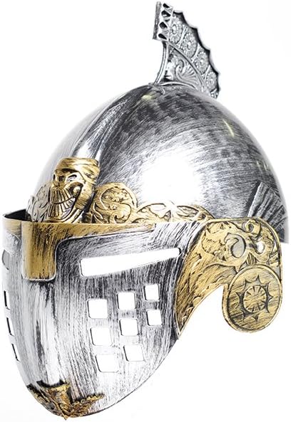 Knight/Gladiator Cage Helmet - Silver