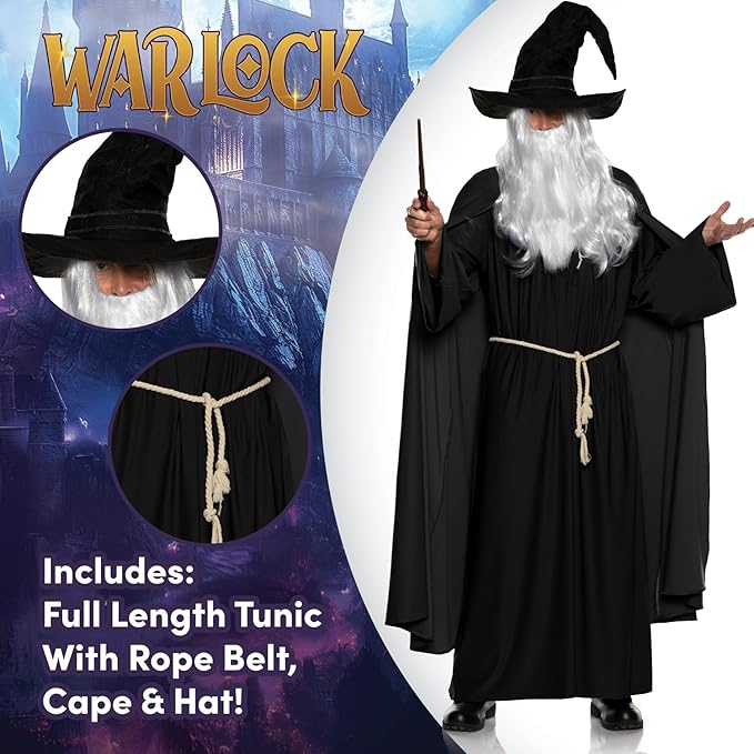 Grey Warlock Costume Adult