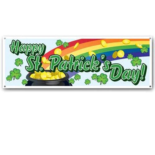 Happy St. Patrick's Day Jumbo Sign Banner