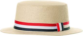 Roaring 20"s Straw Hat with RWB Band