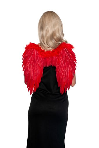 Red Feather Angel Wings