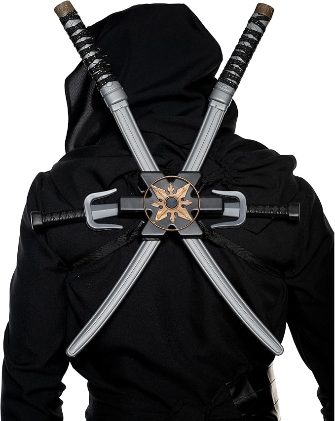 Ninja Sword, Sai &amp; Star Sheath Backpack Set 3