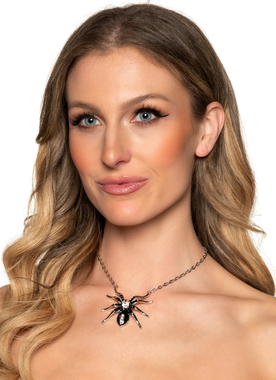 Diamond Spider Necklace