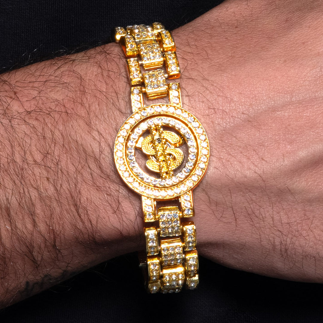Spinning Dollar Sign Bracelet