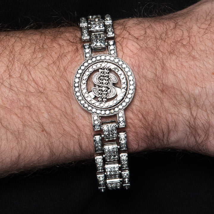 Spinning Dollar Sign Bracelet