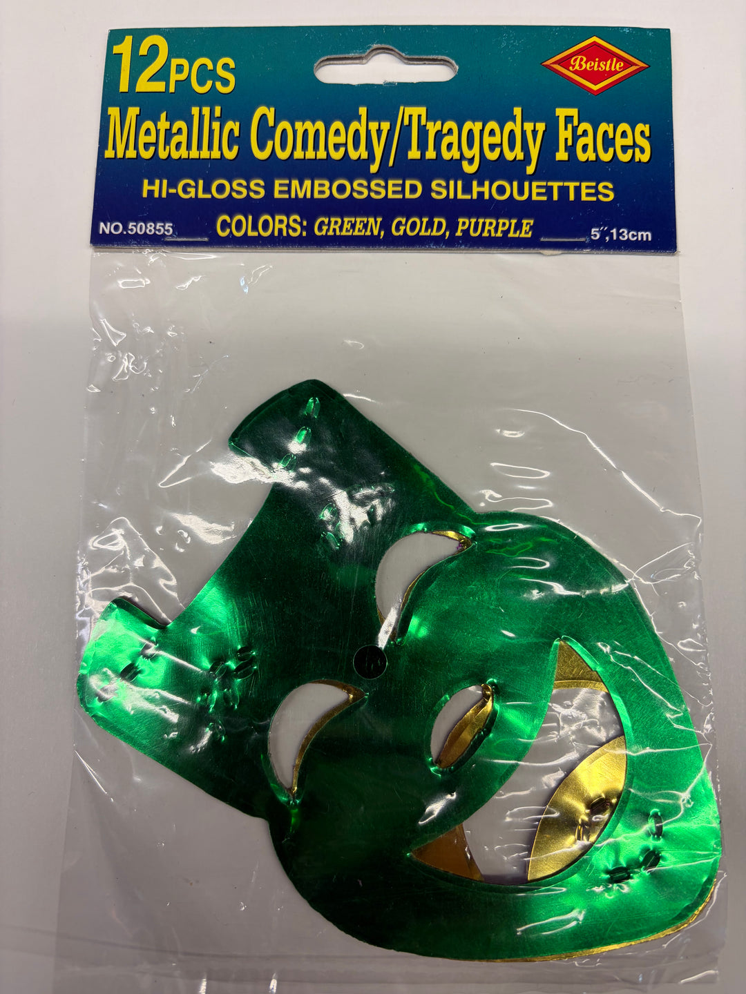 True Vintage 1996 - Metallic Comedy/Tragedy Faces