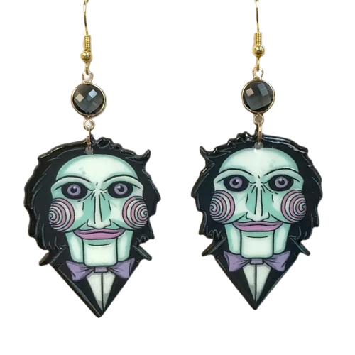 Jigsaw Acrylic Earrings