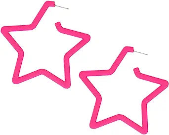 Pink Star Earrings