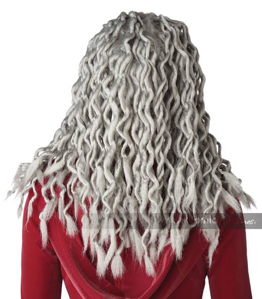 Grey Crinkle Dreads Wig