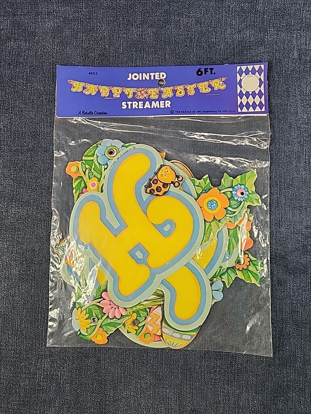 Vintage Happy Easter Jointed Streamer