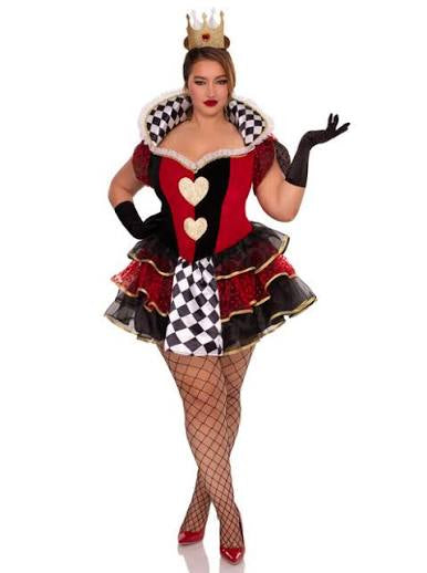 Queen of Hearts Costume - Sexy Adult - Plus Size