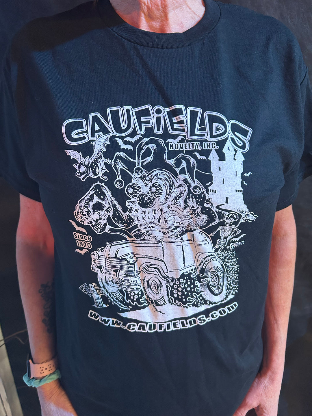 Caufield's Novelty Logo T-Shirt Front Print