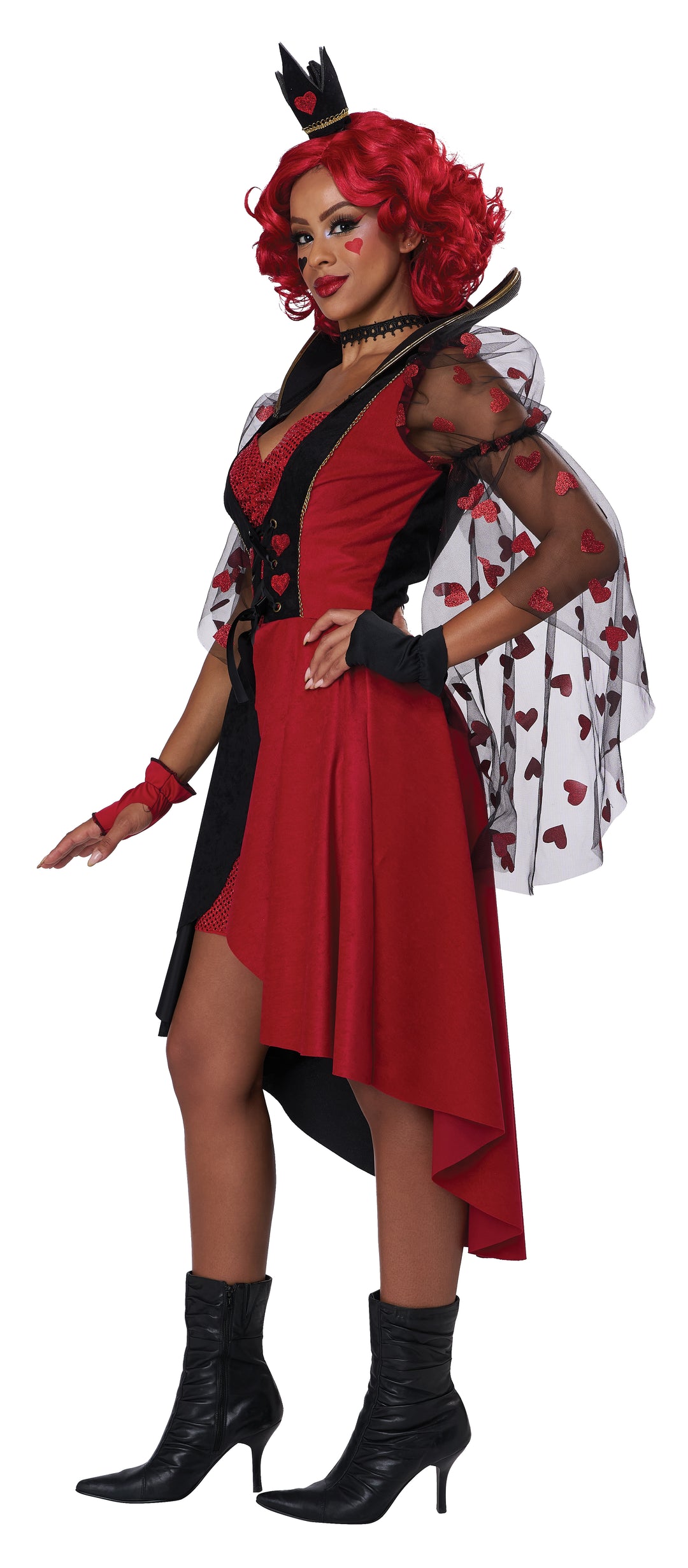 Red Queen 2 in 1 Cosplay Costume = Adult