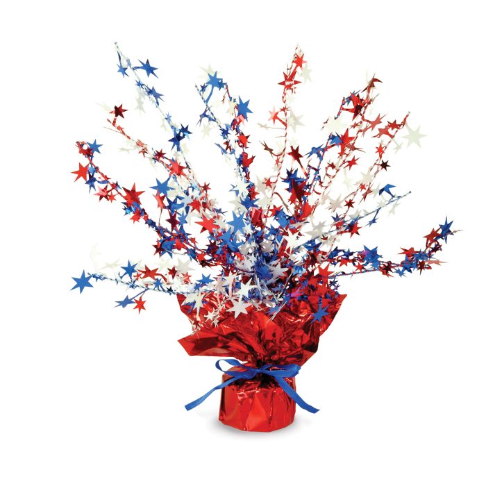 Star Gleam N Burst Centerpiece - RWB