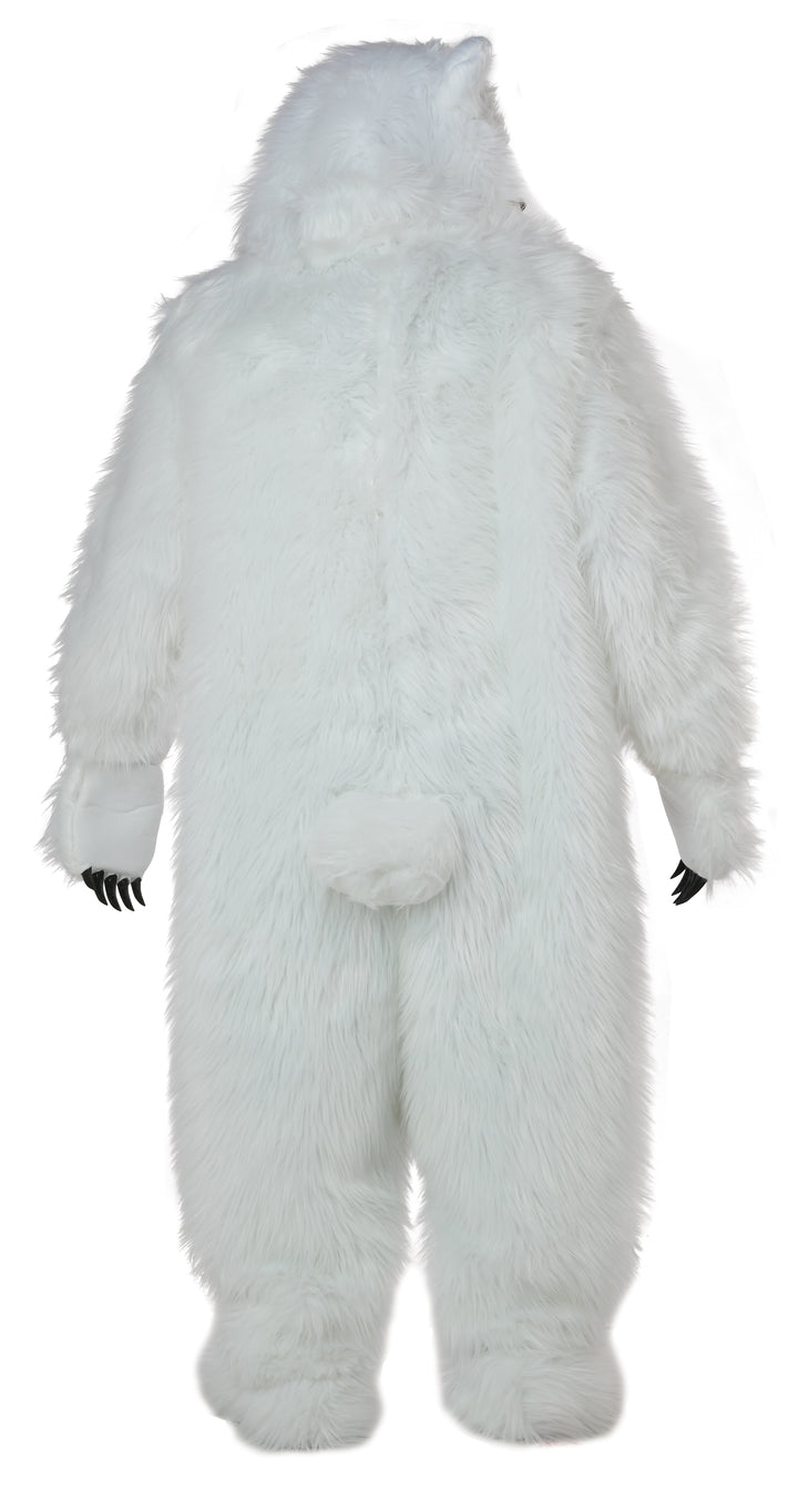 Deluxe Polar Bear Mascot Costume with Ani-Motion Mask - Adult