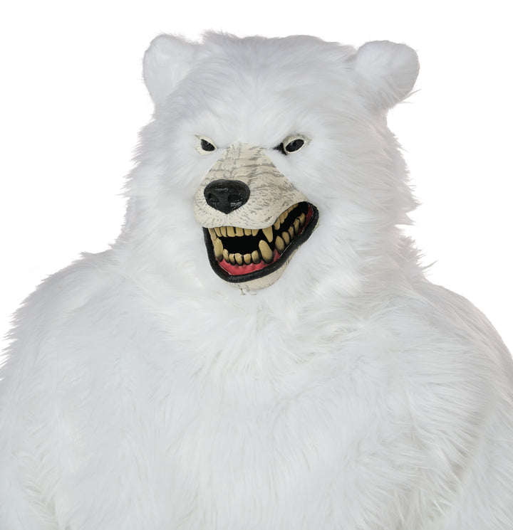 Deluxe Polar Bear Mascot Costume with Ani-Motion Mask - Adult