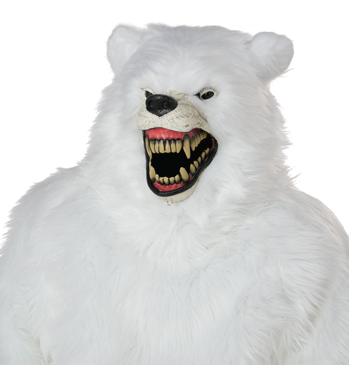 Deluxe Polar Bear Mascot Costume with Ani-Motion Mask - Adult