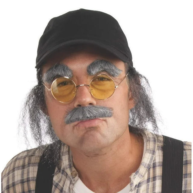 Old Man Moustache & Eyebrows