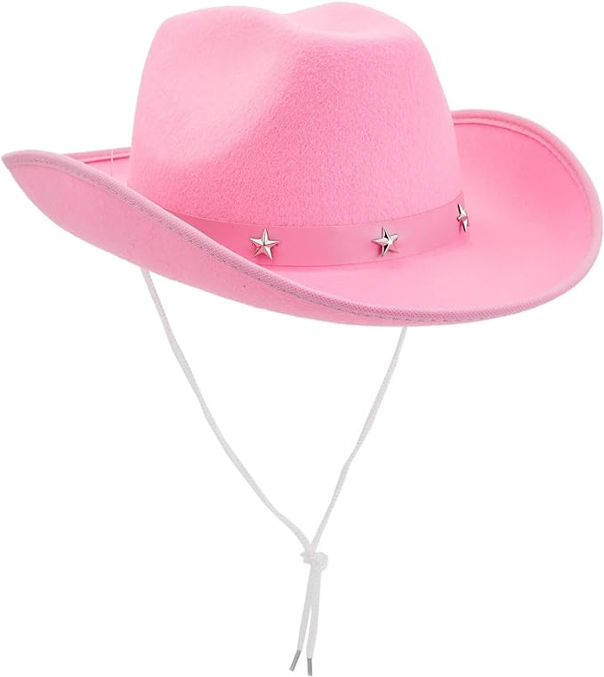 Pink Cowboy Hat w/Stars