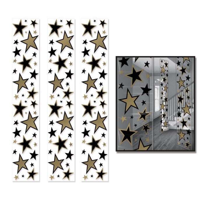 Star Party Panels - Black & Gold