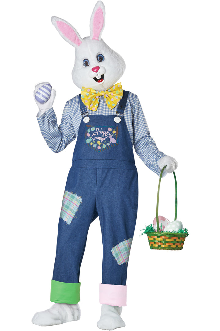 Happy Easter Bunny Costume with Mascot Head
