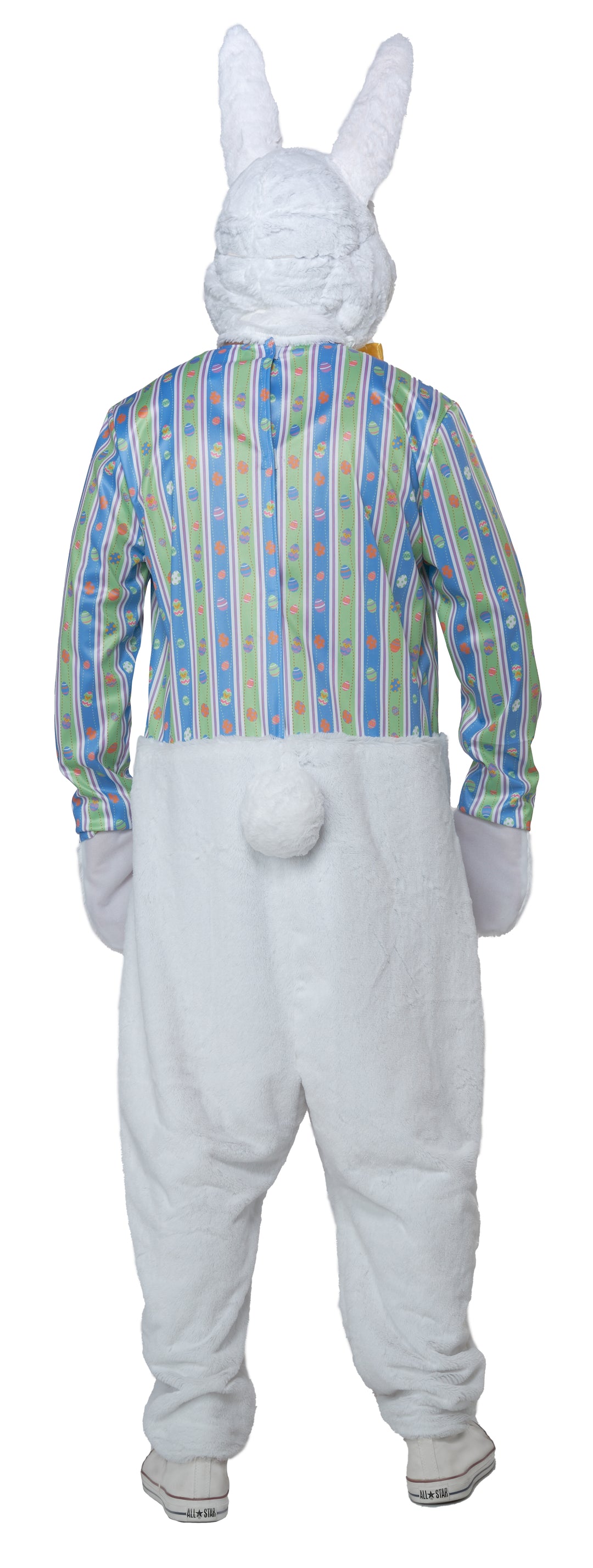Easter Bunny Mascot Costume with Removable Face Mask - Adult