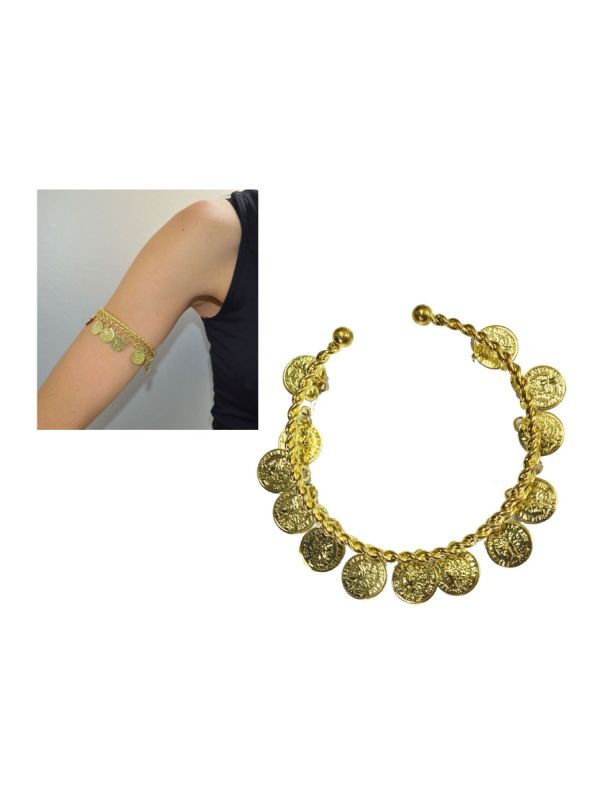 Upper Arm Gold Coin Bracelet