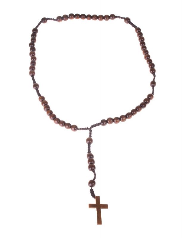 Wooden Rosary w/Cross