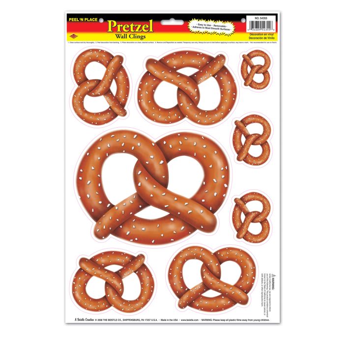 Oktoberfest Pretzel Window Clings