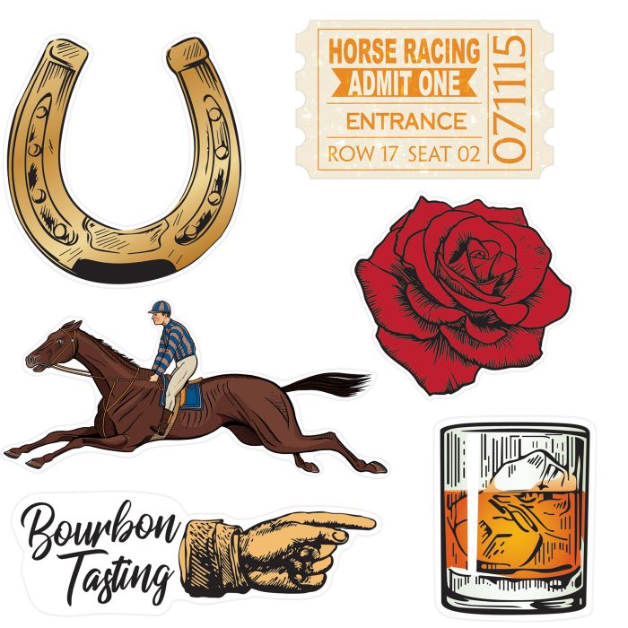 Vintage Derby 5pk Cutouts