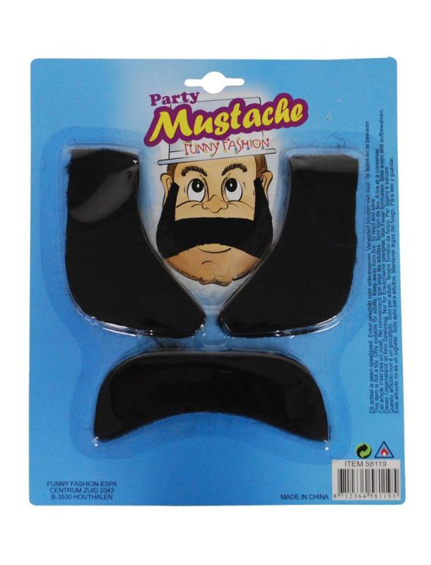 Moustache w/Sideburns