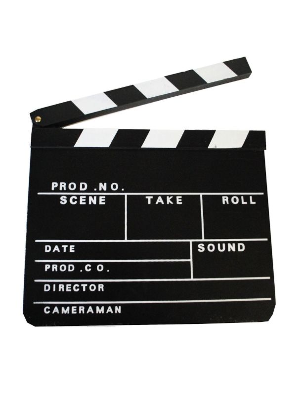 Large Hollywood Production Clap Board Prop