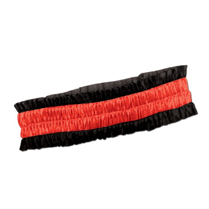 Red and Black Garters/Armband Set