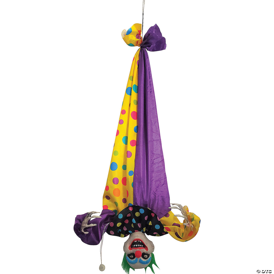 Animated Hanging Horror Clown Prop